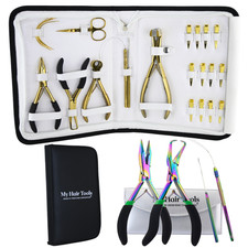 My Hair Tools Hair Extension Tools Kit 10pcs Tape-In  Micro Bead Pliers parting