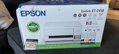 Epson EcoTank ET-2418 Wireless Color All-in-One Printer Scanner Copier