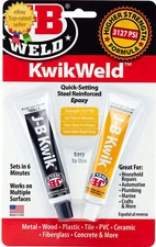 J-B Weld 8276 Kwikweld Quick Setting Steel Reinforced Epoxy - Dark Grey 2 Oz