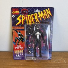 Spider-Man Retro Marvel Legends Black Symbiote Spider-Man 6-Inch Action Figure