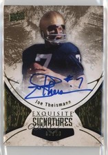 2014 Upper Deck Exquisite Collection Signatures 3/60 Joe Theismann Auto k4s