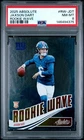 2025 PANINI ABSOLUTE ROOKIE WAVE #RW-JDT JAXSON DART ROOKIE RC PSA 8