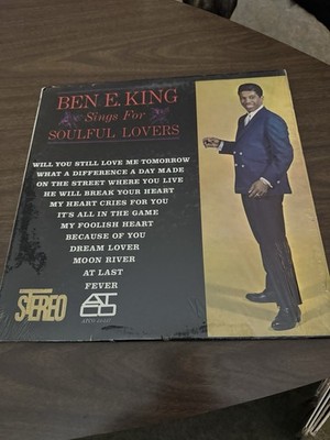 Ben E. King :Songs For Soulful Lovers Atco LP 1962 Stereo Tri-Color Lbl Shrink !