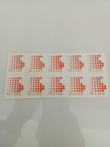 10 Stickers It's a Sony de 26×30mm pour Walkman Sony - Afbeelding 4 van 5
