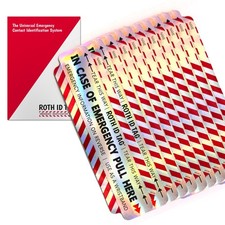 Emergency Contact ID Tag Kit for Car Seats, Strollers, Wheelchairs More