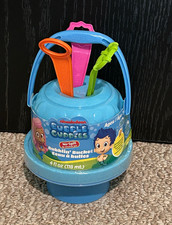 Nickelodeon Bubble Guppies No Spill Bubblin Bucket 4oz Bubble Wand Toy New