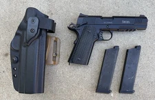 Airsoft KWA 1911 MK2 PTP GBB Gas Blow Back With Blade-Tech Holster