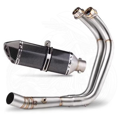 For Yamaha MT-07 14-25 MT07 FZ07 XSR700 Exhaust Pipe With 51MM Header Link Pipe