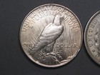 2-US Silver Dollars 1921 Morgan & 1923 Peace. #2 w — photo 5