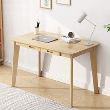 Minimalist Computer Desk Easy Assembly Solid Wood Writing Table Compact New