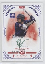 2022 Onyx Vintage Auto Green Ink /50 Brock Jones #VABR Auto 0j81
