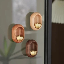 Wooden Wind Chimes Wireless Doorbell Entrance Door Bell Decorative Wind Bell 