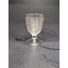 Anchor Hocking Manhattan Style Glass, Ribbed Clear Glass, Vintage Glassware