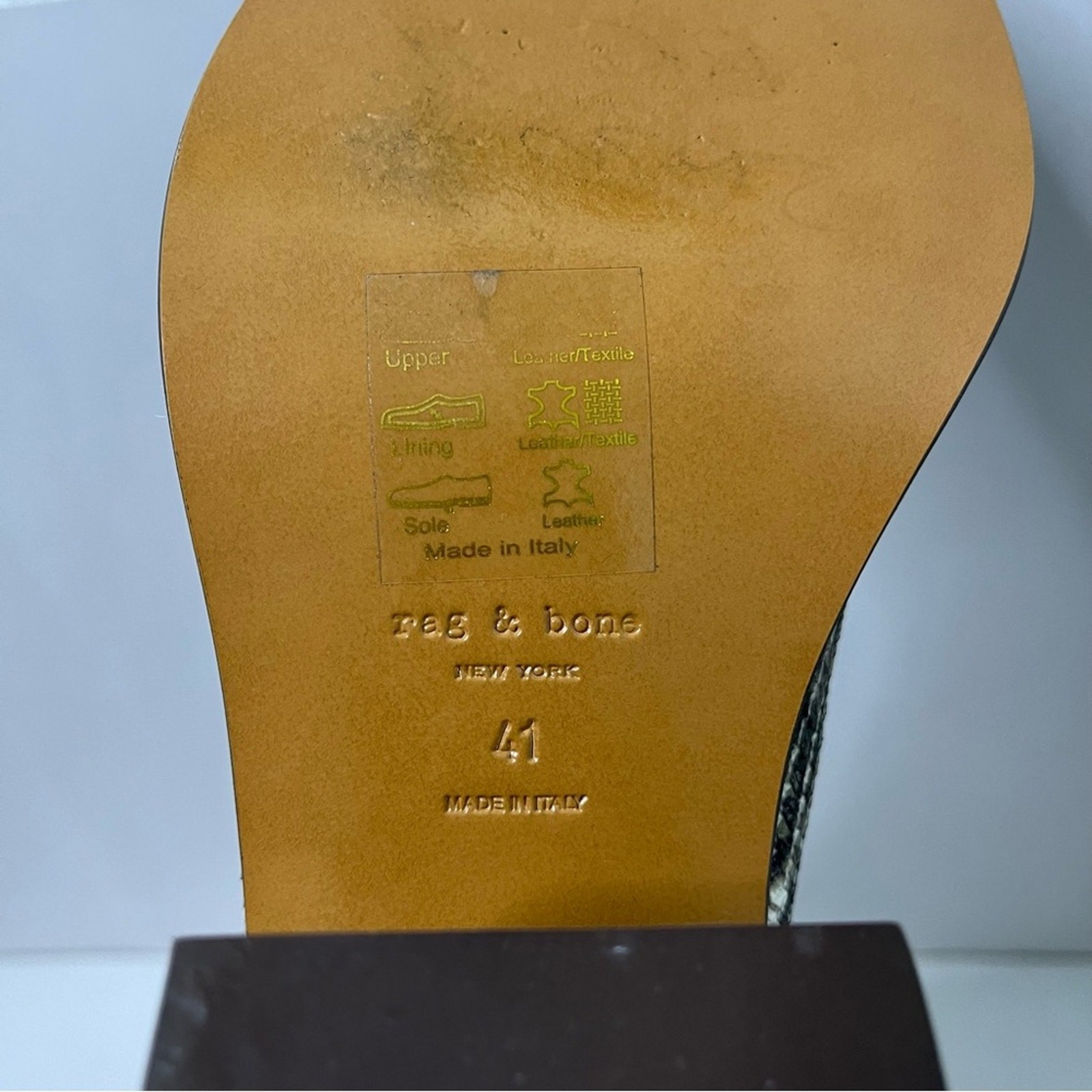 Rag & Bone Axis Boots Python Snakeskin Ankle Boot… - image 9