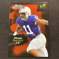 2021 Wild Card Alumination Red Light Show Micah Parsons RC Dallas Cowboys #LS 13