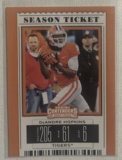 2019 Contenders Draft Picks DeAndre Hopkins Season Ticket Card #29 Texans
