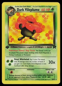 Dark Vileplume 30/82 Team Rocket 1st Edition