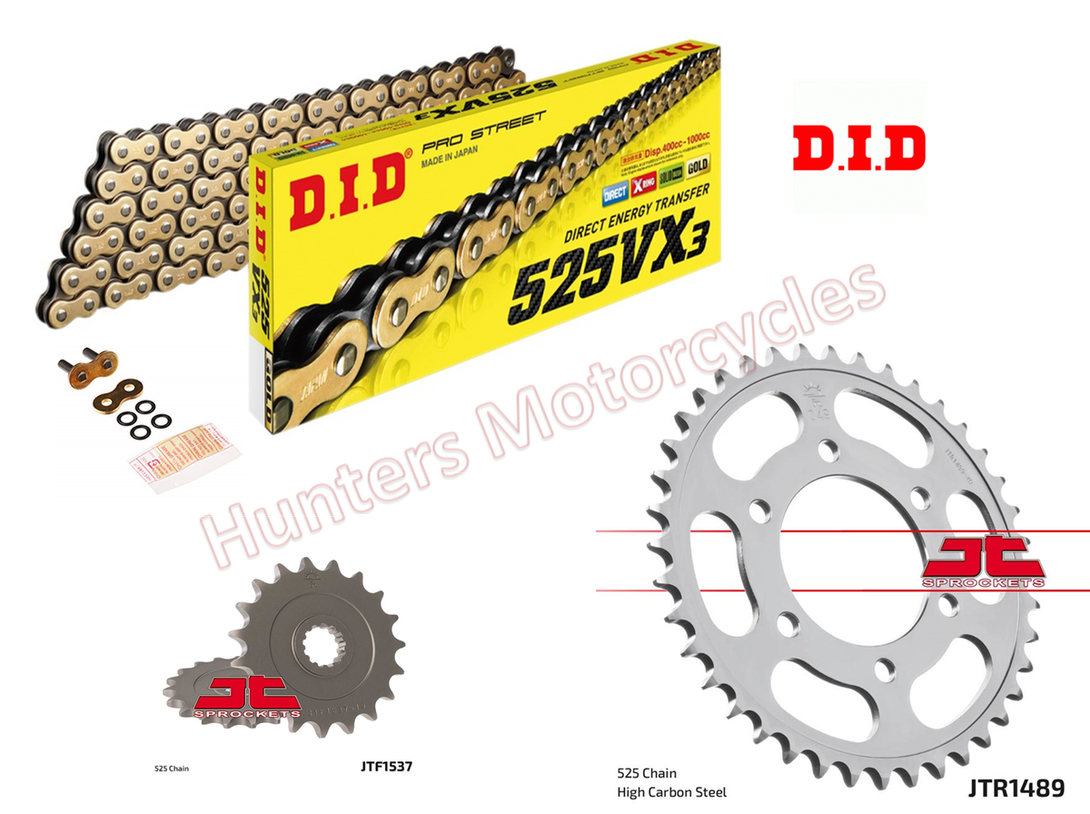 Kawasaki Z900 DID Gold X-Ring Heavy Duty Chain and JT Sprockets