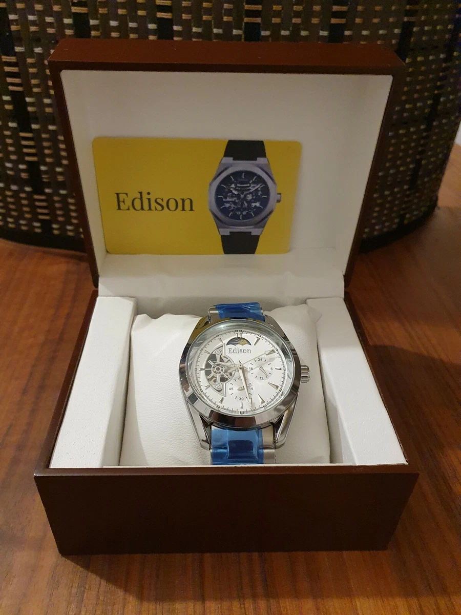 Edison clearance skeleton watch