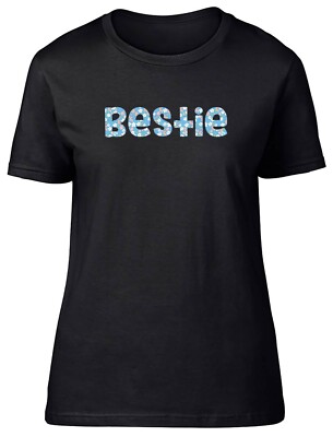 Blumenmuster Bestie tailliert Damen Frauen T-Shirt Geschenk