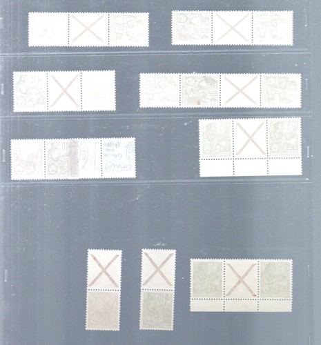 DDR 1955 Zusammendrucke aus MH 1 Funfjahrplan postfrisch/gebraucht - Picture 2 of 2