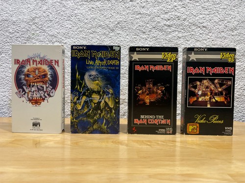 Iron Maiden VHS Home Video Lot (4 VHS Tapes)