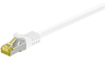 5X Goobay 91098 RJ45 Patchkabel CAT 6A S/FTP (PiMF), 500 MHz mit CAT 7 Rohkabel,