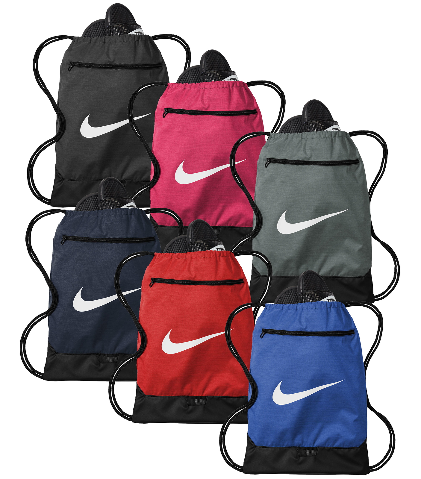 Nike Brasilia 9 Gymsack Navy Blue/black Drawstring Bag Backpack Gym Sack  BA5953 for sale online | eBay