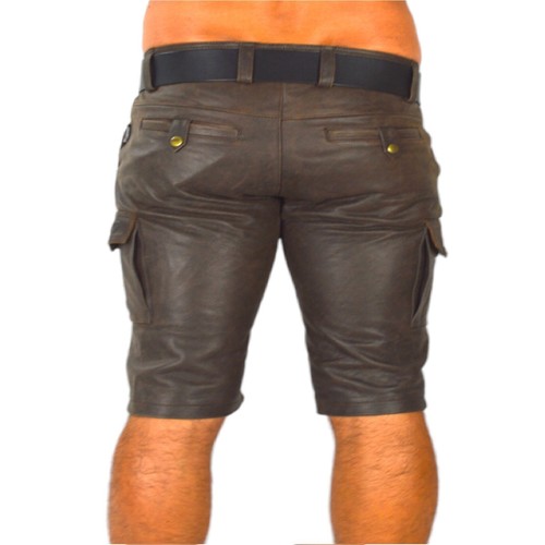 7525 AWANSTAR Antik Leder Shorts Carpenter Shorts Zimmermann shorts,Cargo Shorts - Bild 8 von 12