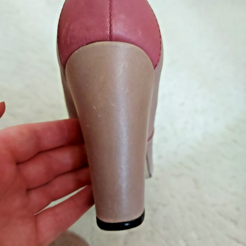 Seychelles Anthropologie Two-Tone Pumps Heels Dusty Pink Leather US 8.5 - Picture 11 of 16