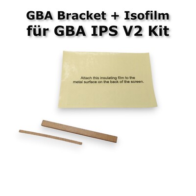 GBA IPS V2 Halterung Bracket + Iso LCD für GameBoy Advance IPS V2 Kit Display