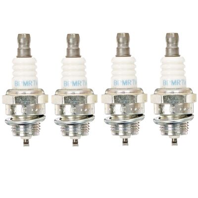 GENUINE OEM NGK PART # BPMR7A; SPARK PLUG 4 PACK