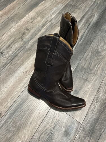 King Exotic Brown Soft Leather Boots Men’s 10 EE