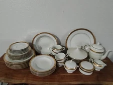 Mikasa Palatial Gold Fine China L3234 Set For 6 (5 Tea Cups) 40 Pieces - EBG-18