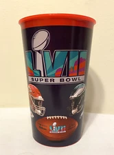 Super Bowl 57 LVII Plastic Party Cup - Chiefs / Eagles - Licensed - 32 oz NEW