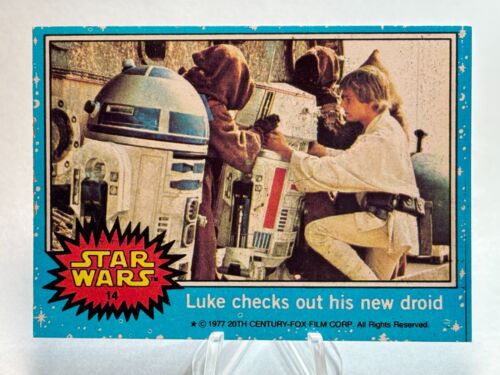 1977 Topps Star Wars Movie Cards Blue 1st Series High Grade PSA Vader Luke Leia - Picture 48 of 235