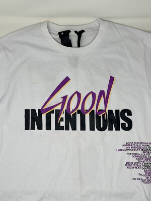 Vlone X Nav Good Intentions Album Promo White T Shirt (L)