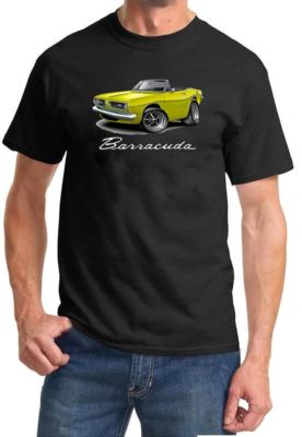1967-1969 Plymouth Barracuda Convertible Full Color Tshirt NEW FREE SHIPPING