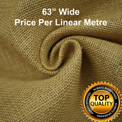 Premium Hessian Fabric Woven Natural Jute Garden Craft Sack