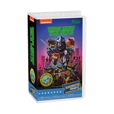 Funko Blockbuster Rewind MUTANT NINJA TURTLES Leonardo COMMON Figure OPEN READ!!