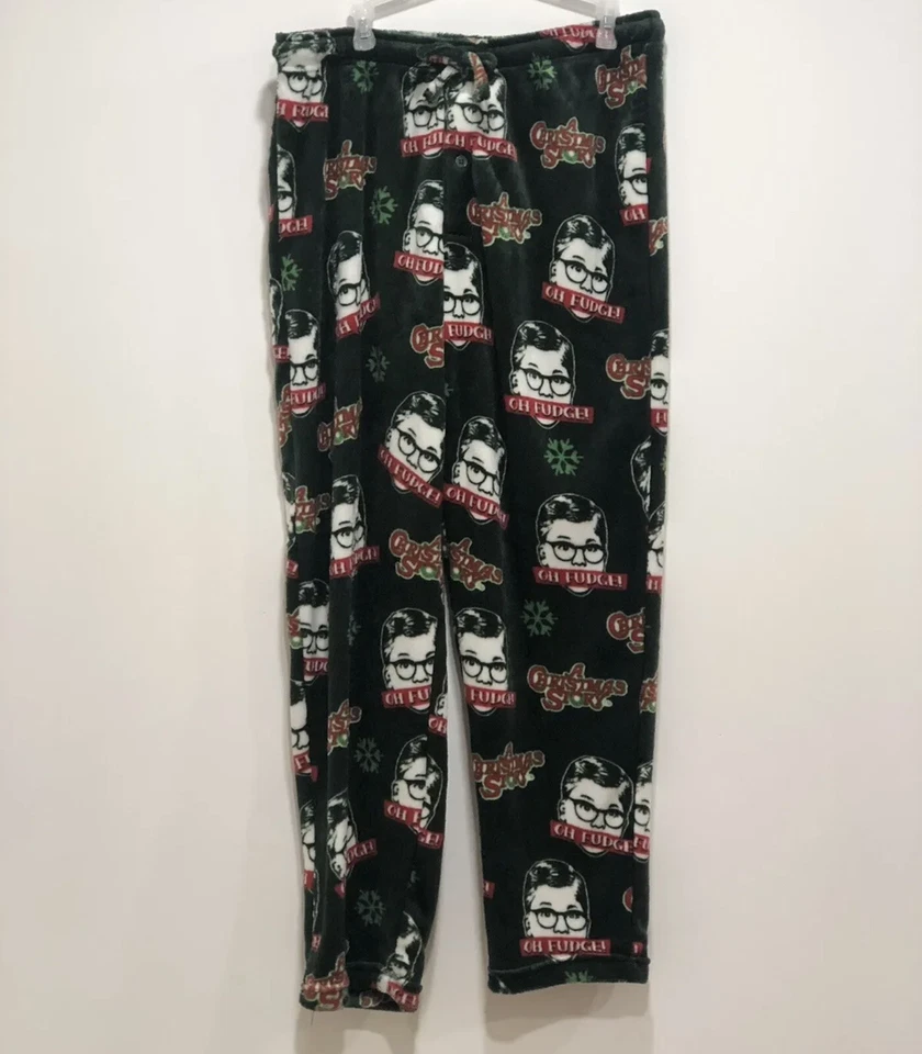 Pantalones para dormir A Christmas Story para hombre Pantalones de pijama Warner Bros Talla M Verde Foto 2 de 2