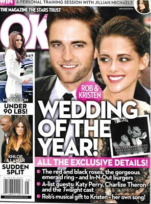 Ok Magazine Robert Pattinson Kristen Stewart Kate Middleton Khloe Kardashian 