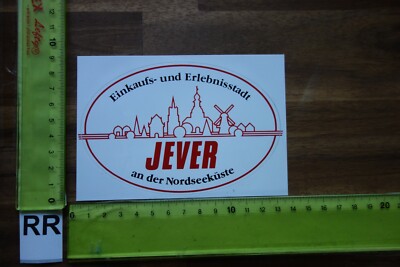Alter Aufkleber Reise Stadt Brauerei Bier JEVER Niedersachsen Friesland (RRB)