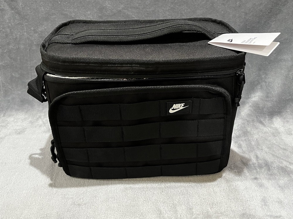 Nike Sport Black Insulated PEVA Lining Large Lunch Bag Tactical 13.75L NWT