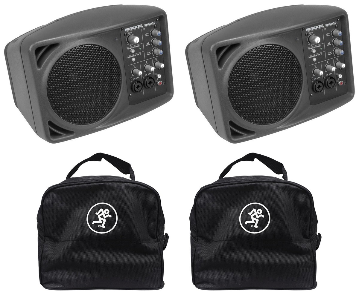 (未使用･未開封品)　MACKIE パワードスピーカー専用キャリングバッグ SRM150 Bag 国内正規品 p1m72rm 2) Mackie SRM150 Powered Active PA Monitor Speaker + (2) Mackie
