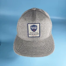 Samuel Adams Hat Mens Adjustable Gray Patch Embroidered Boston Brewery Casual