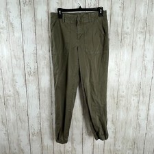 Banana Republic Women Pants Green Sz 6 Jogger Utility Stretch Gorpcore Military