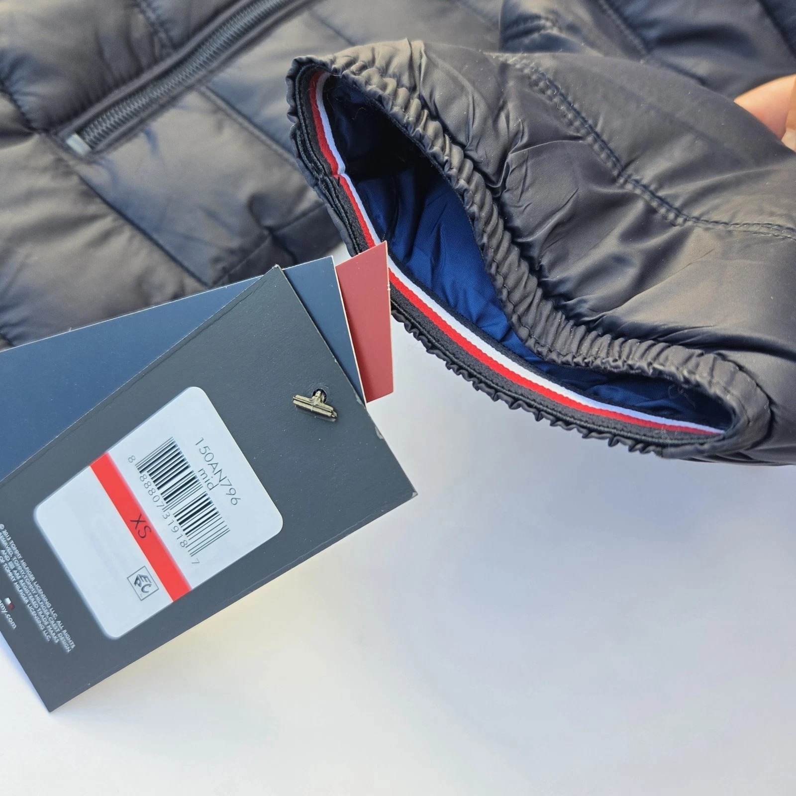 Tommy Hilfiger Ultra Loft Lightweight Puffer Jacket Mens X-Small Midnight NEW image 5