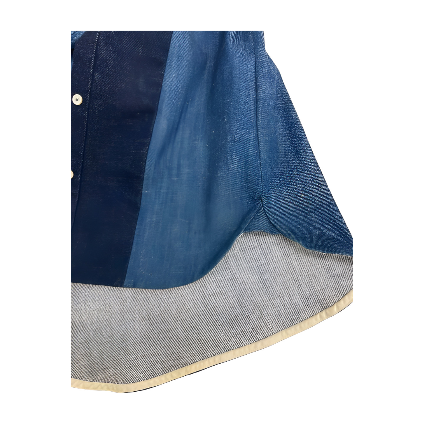 Auth CELINE Patchwork Denim Shirt Jacket 20K35 Si… - image 10