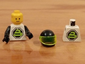 Blacktron LEGO #6878 Sub Orbital Guardian INCOMPLETE + other set pieces